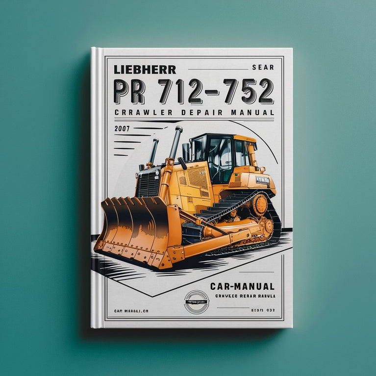 Manual de reparación y mantenimiento de topadoras sobre cadenas Liebherr PR 712-752