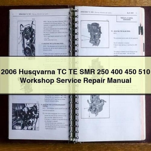 2006 Husqvarna TC TE SMR 250 400 450 510 Workshop Service Repair Manual Download PDF