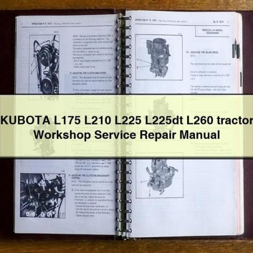 KUBOTA L175 L210 L225 L225dt L260 tractor Workshop Service Repair Manual PDF Download