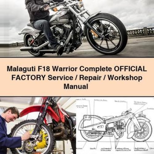 Malaguti F18 Warrior Complete OFFICIAL Factory Service / Repair / Workshop Manual PDF Download