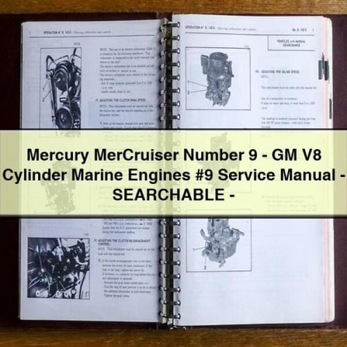 Mercury MerCruiser Number 9 - GM V8 Cylinder Marine Engines #9 Service Manual - SEARCHABLE - Download PDF