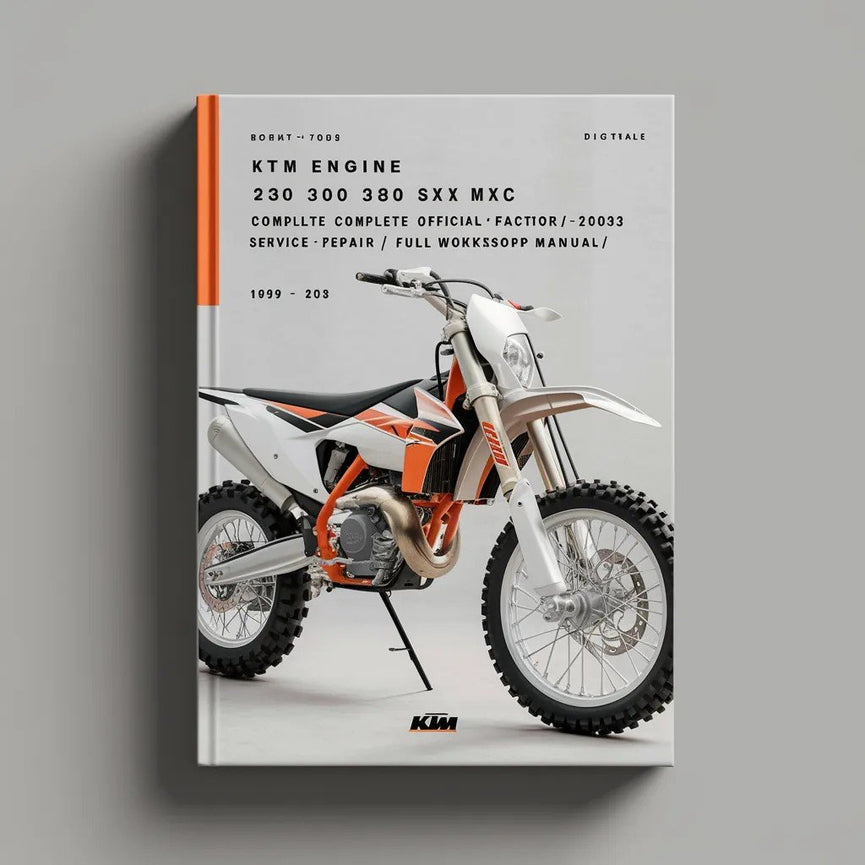 KTM Engine 250 300 380 SX MXC EXC 1999 2003 Complete OFFICIAL Factory Service / Repair / Full Workshop Manual PDF Download