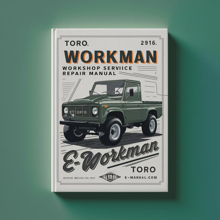 Toro Workman MDE Workshop Service Repair Manual Download PDF