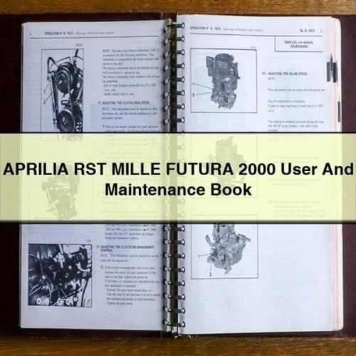 APRILIA RST MILLE FUTURA 2000 User And Maintenance BOOK