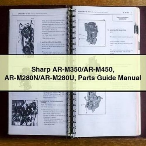 Sharp AR-M350/AR-M450 AR-M280N/AR-M280U Parts Guide Manual PDF Download