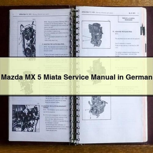 Mazda MX 5 Miata Service Manual in German PDF Download