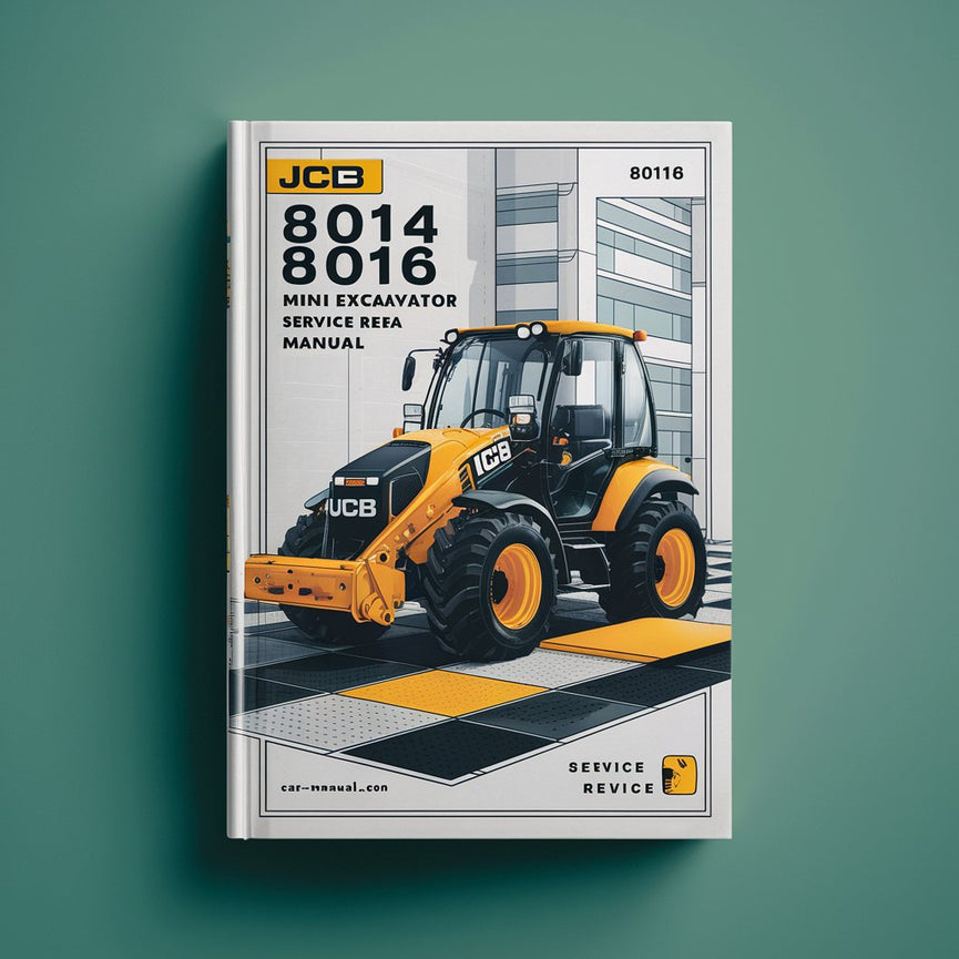 Manual de servicio y reparación de miniexcavadoras JCB 8014 8016 8018