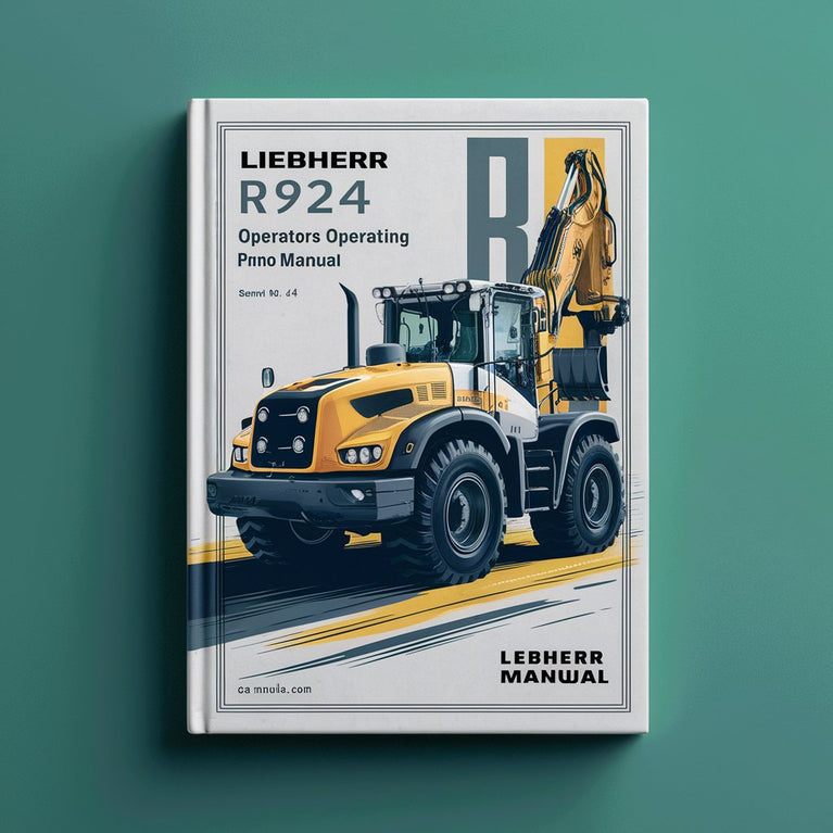 Manual de instrucciones del operador de la excavadora LIEBHERR R924 (número de serie: 14749) n.° 4