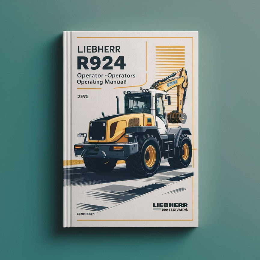 LIEBHERR R924 Excavator OperatorS Operating Manual (Serial no. from: 23159) #5