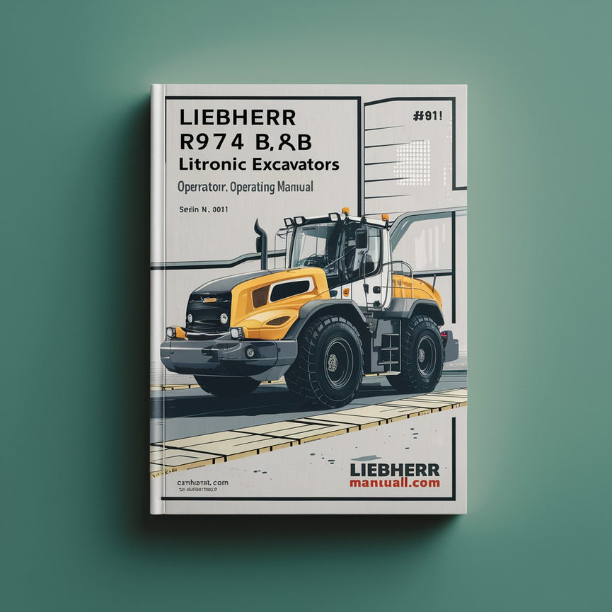 Manual de instrucciones del operador de excavadora LIEBHERR R974B LITRONIC (N.º de serie: 1001) n.º 3