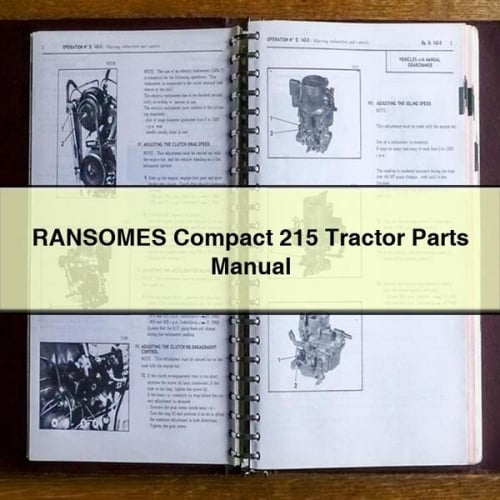 RANSOMES Compact 215 Tractor Parts Manual PDF Download