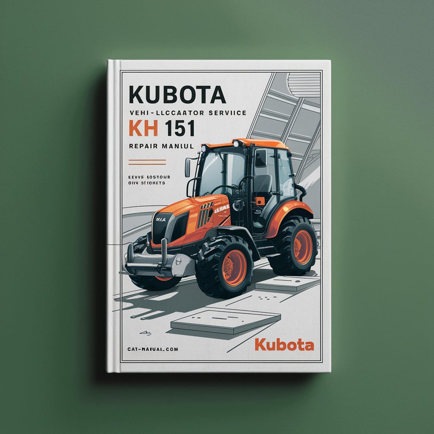 Manual de servicio y reparación de la excavadora Kubota KH 151