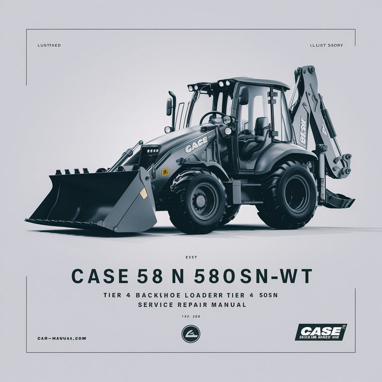 CASE 580N 580SN-WT 580SN 590SN Tier 4 Backhoe Loader Service Repair Manual