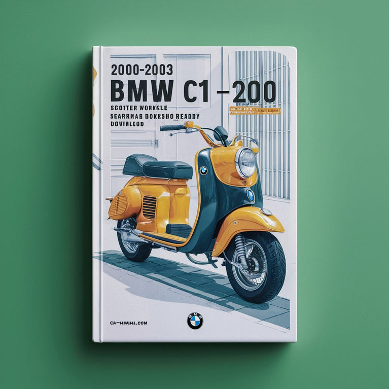 Manuel d'atelier de réparation et d'entretien de scooter BMW C1 C1-200 2000-2003 (consultable, imprimable, mis en favoris, prêt pour iPad)