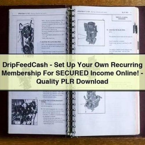 DripFeedCash - Set Up Your Own Recurring Membership For SECURED Income Online - Quality PLR Download