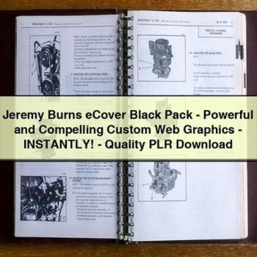 Jeremy Burns eCover Black Pack - Powerful and Compelling Custom Web Graphics - INSTANTLY - Quality PLR Download