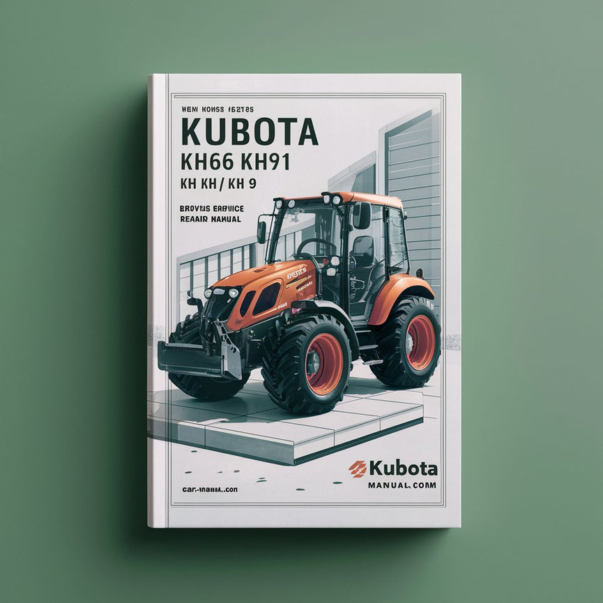 Manual de servicio y reparación de excavadoras Kubota KH66 KH91 KH 66 KH 91