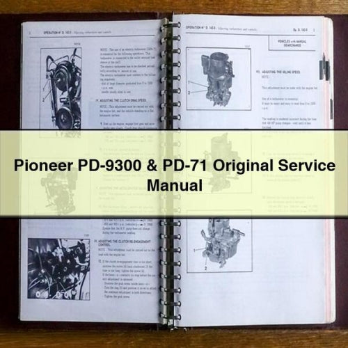 Pioneer PD-9300 & PD-71 Original Service Manual PDF Download