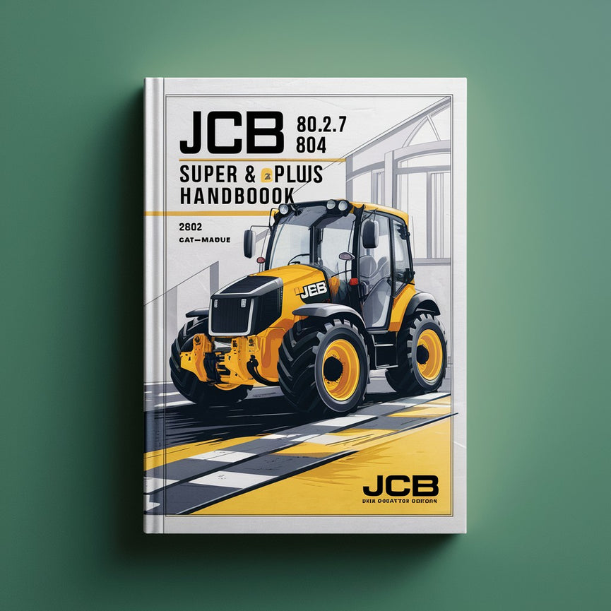 Manual del operador de miniexcavadoras JCB 802.7 803 804 Super y Plus