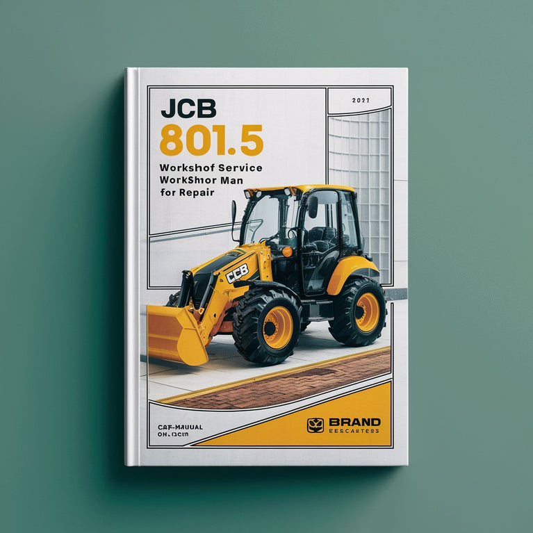 Manual de servicio del taller de miniexcavadora JCB 801.5 para reparación