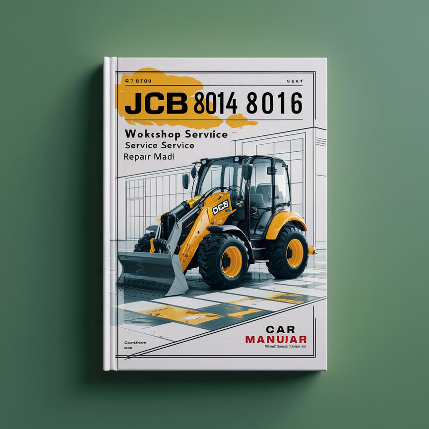 Manual de reparación y servicio del taller de miniexcavadoras JCB 8014 8016