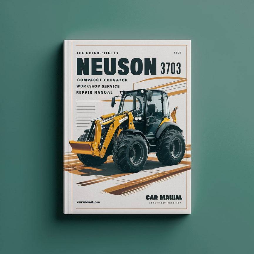 Manual de reparación y servicio del taller de la excavadora compacta Neuson 3703