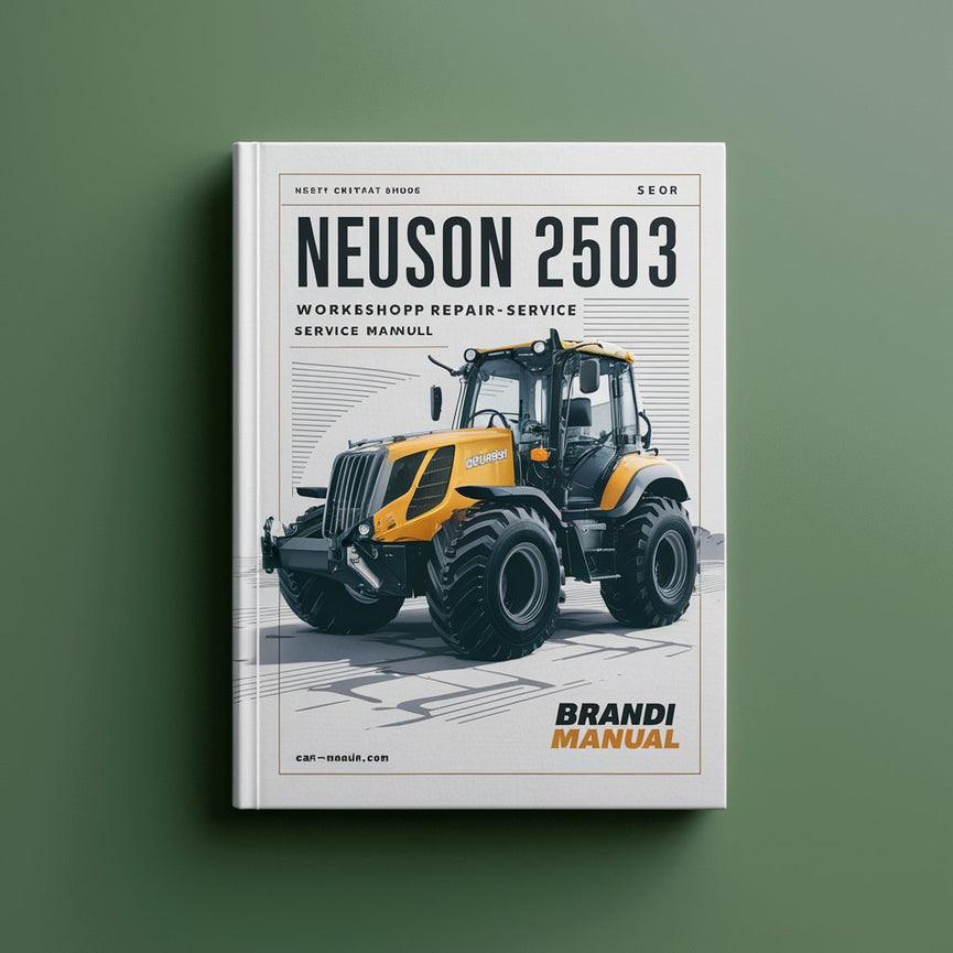 Neuson 2503 excavator Workshop Repair Service Manual