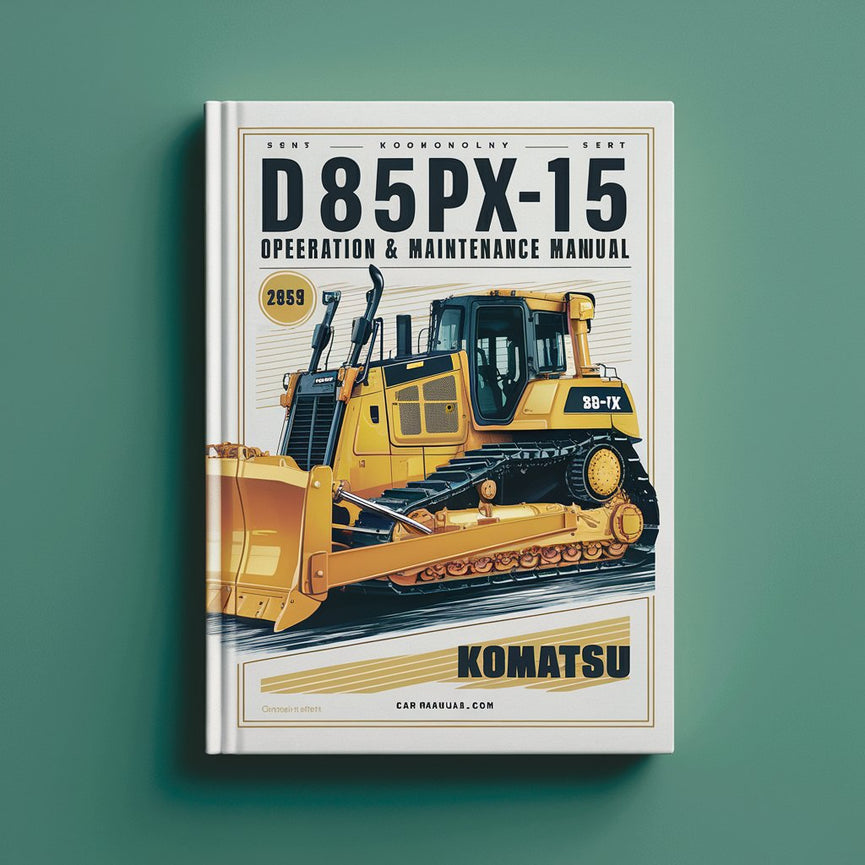 Manual de operación y mantenimiento de la topadora Komatsu D85PX-15