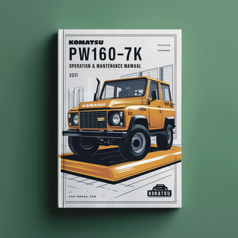 Komatsu PW160-7K Operation & Maintenance Manual