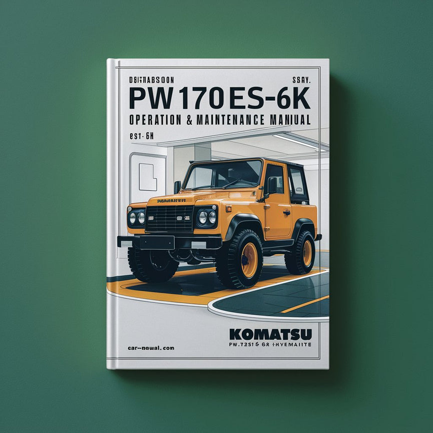 Manual de operación y mantenimiento de la Komatsu PW170ES-6K