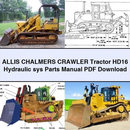 ALLIS CHALMERS Crawler Tractor HD16 Hydraulic sys Parts Manual PDF Download