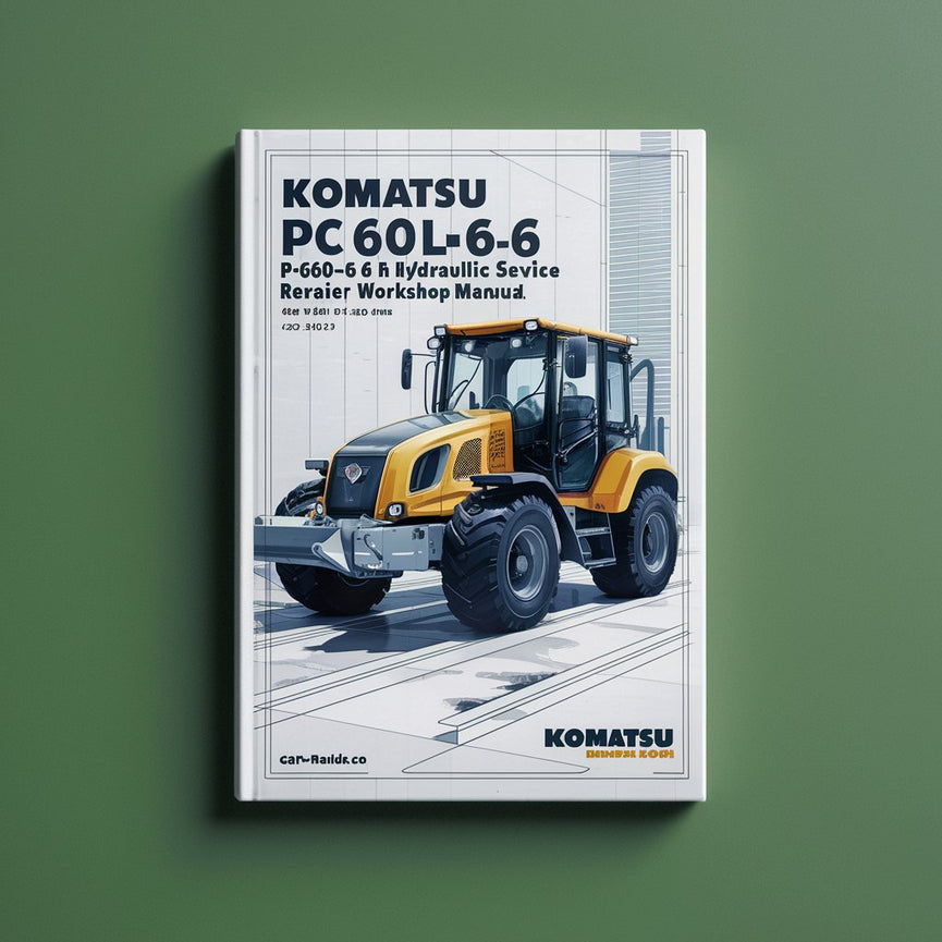 Komatsu PC60-6 PC60L-6 6 PC90-1 Hydraulic Excavator Service Repair Workshop Manual