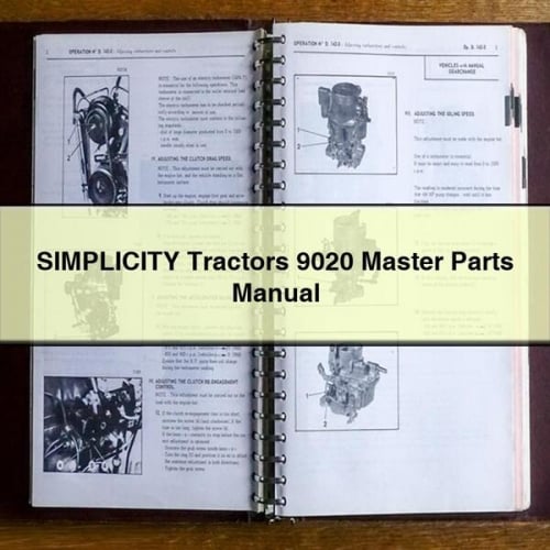 SIMPLICITY TRACTORS 9020 MASTER Parts Manual PDF Download