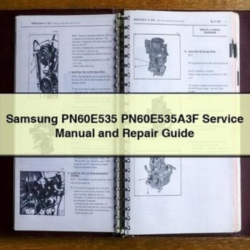 Samsung PN60E535 PN60E535A3F Service Manual and Repair Guide PDF Download