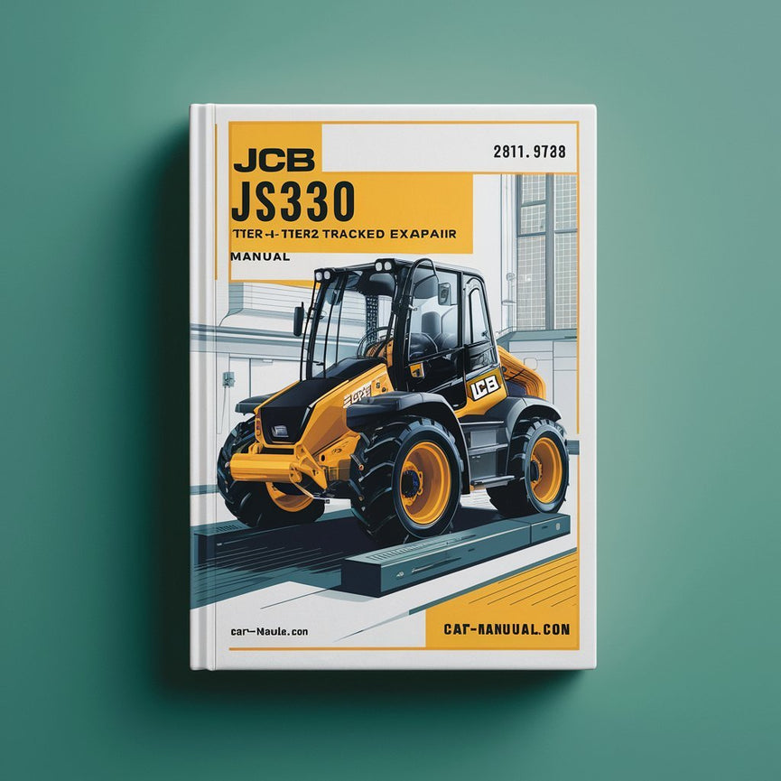 Manual de servicio y reparación de excavadoras de cadenas JCB JS330 Auto Tier2 y Tier3