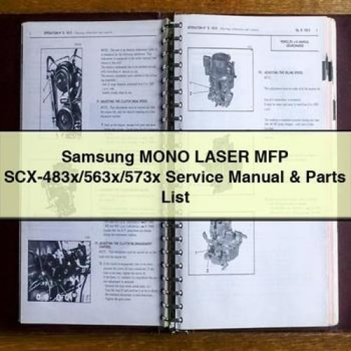 Samsung MONO LASER MFP SCX-483x/563x/573x Service Manual & Parts List PDF Download