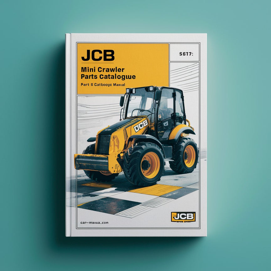 JCB 801.5 Mini Crawler Excavator Parts Catalogue Manual (SN: 00730001-00730614)