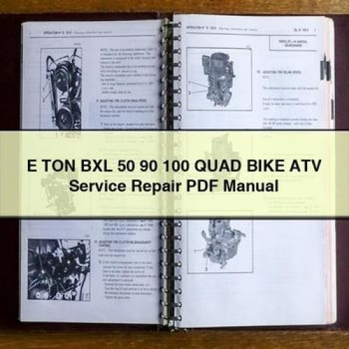 E TON BXL 50 90 100 QUAD BIKE ATV Service Repair PDF Manual Download