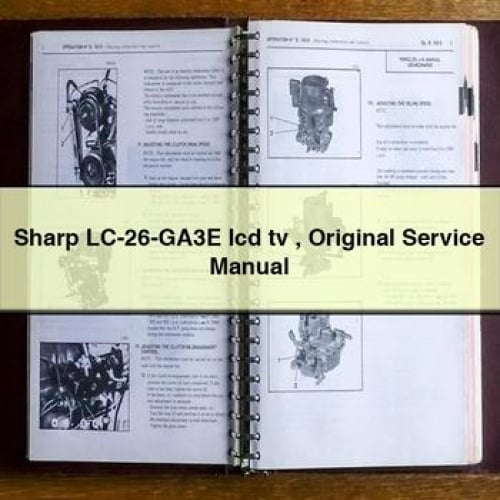 Sharp LC-26-GA3E lcd tv Original Service Manual PDF Download