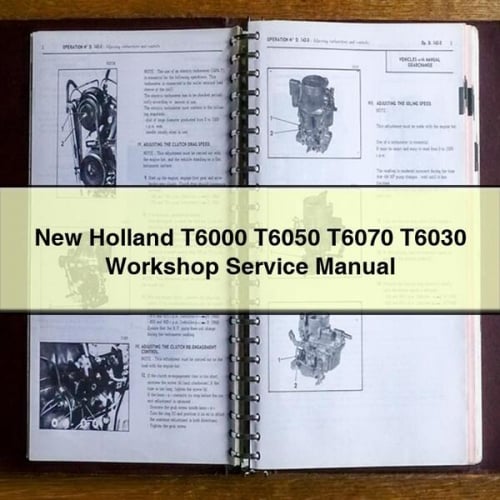 New Holland T6000 T6050 T6070 T6030 Workshop Service Manual PDF Download