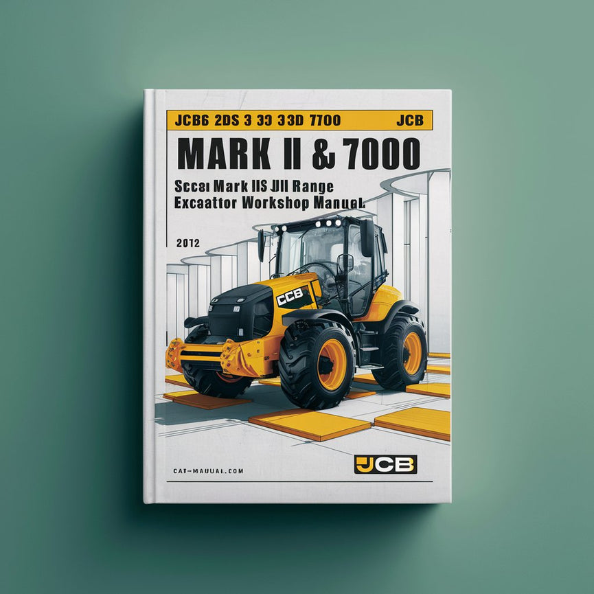 Manual de taller de servicio y reparación de excavadoras cargadoras de las gamas JCB 2D, 2DS, 3, 3CS y 3D 700 Mark II y III