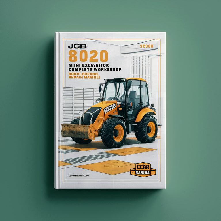 Manuel de réparation et d'entretien complet de la mini-pelle JCB 8020