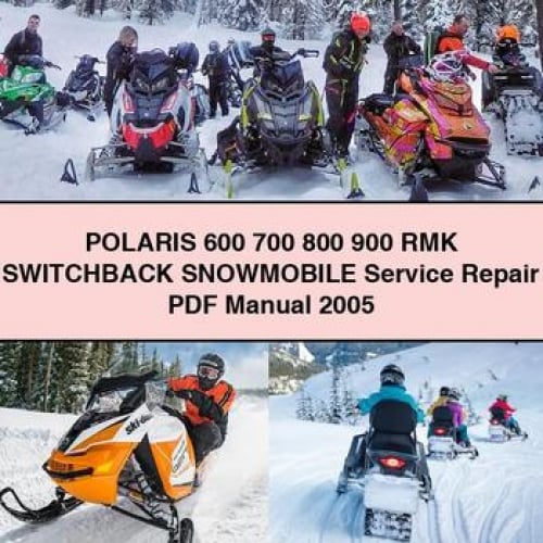 POLARIS 600 700 800 900 RMK SWITCHBACK Snowmobile Service Repair PDF Manual 2005 Download