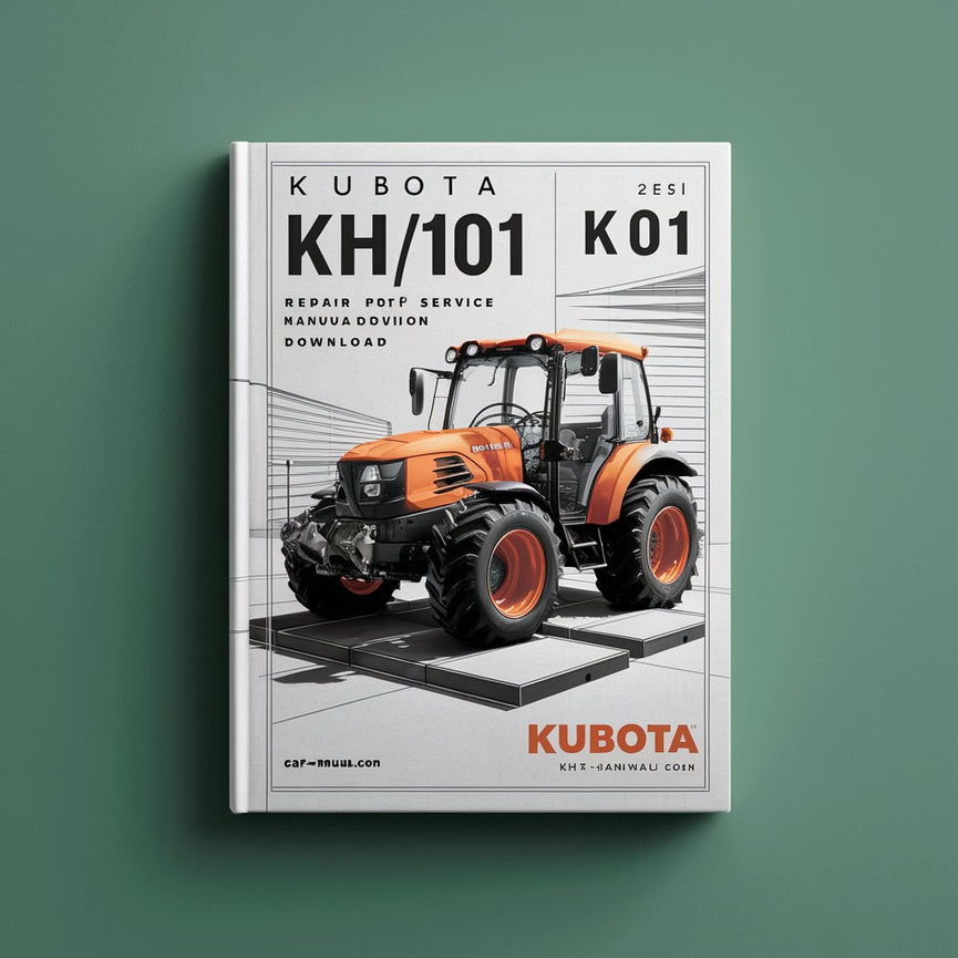 Manual de servicio y reparación de Kubota KH101 KH151 KH-101 KH-151