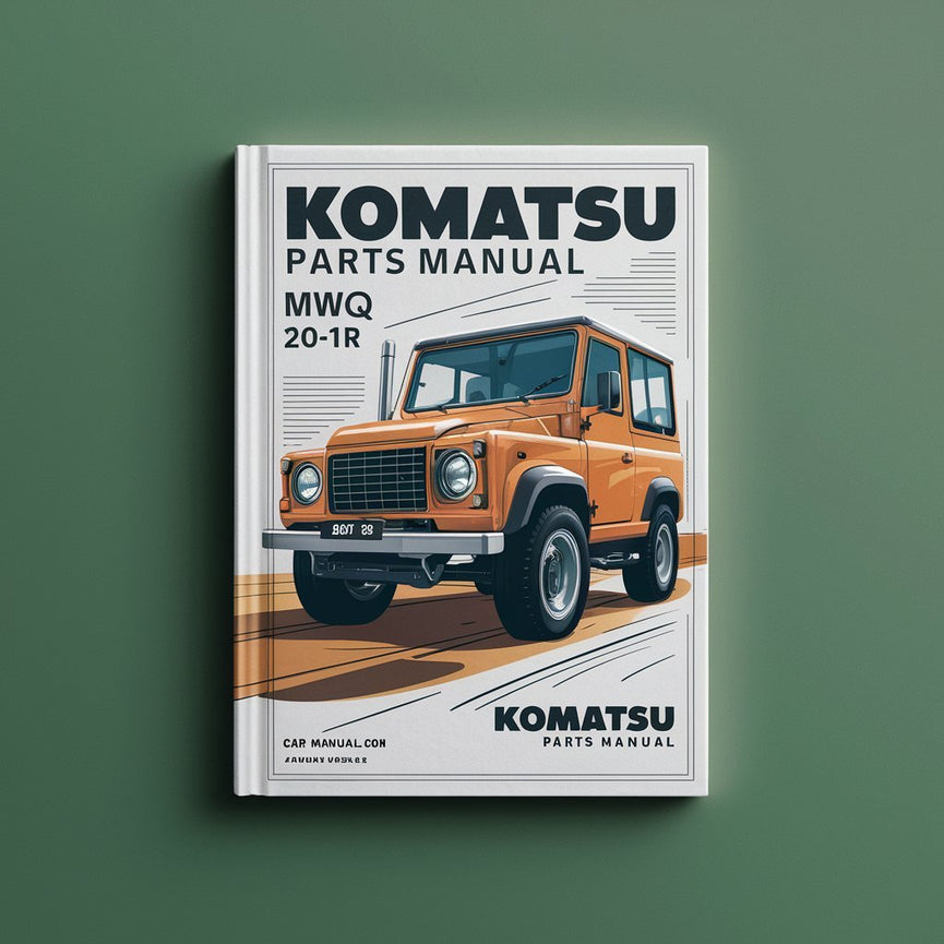 Komatsu Parts Book MWQ 20-1R / MWQ 20 S-1R