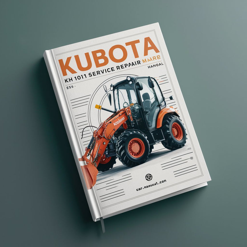 Manual de servicio y reparación de excavadoras Kubota KH 101