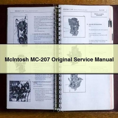 McIntosh MC-207 Original Service Manual PDF Download