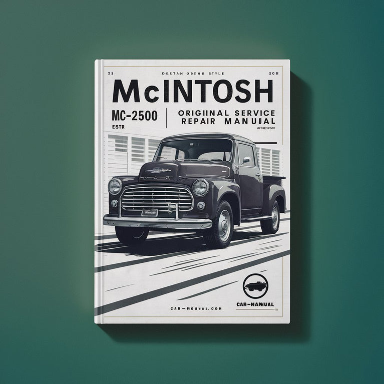 McIntosh MC-2500 Original Service Manual PDF Download