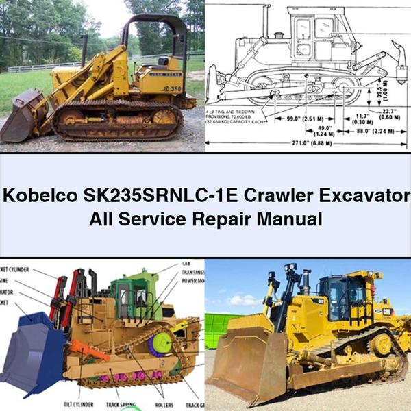 Kobelco SK235SRNLC-1E Crawler Excavator All Service Repair Manual