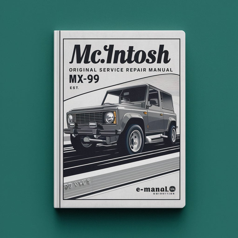 McIntosh MX-99 Original Service Manual PDF Download